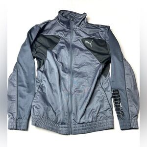 PUMA Full Zip Track Jacket Boys‎ XL Gray Run Ultra Casual Athletic Active